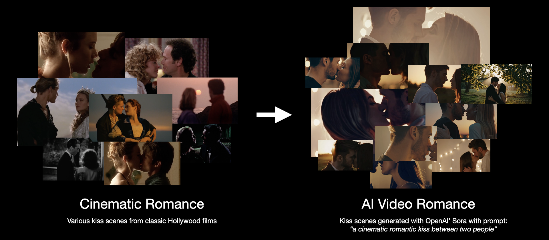 A couple kissing and a couple kissing AI-generated content may be incorrect