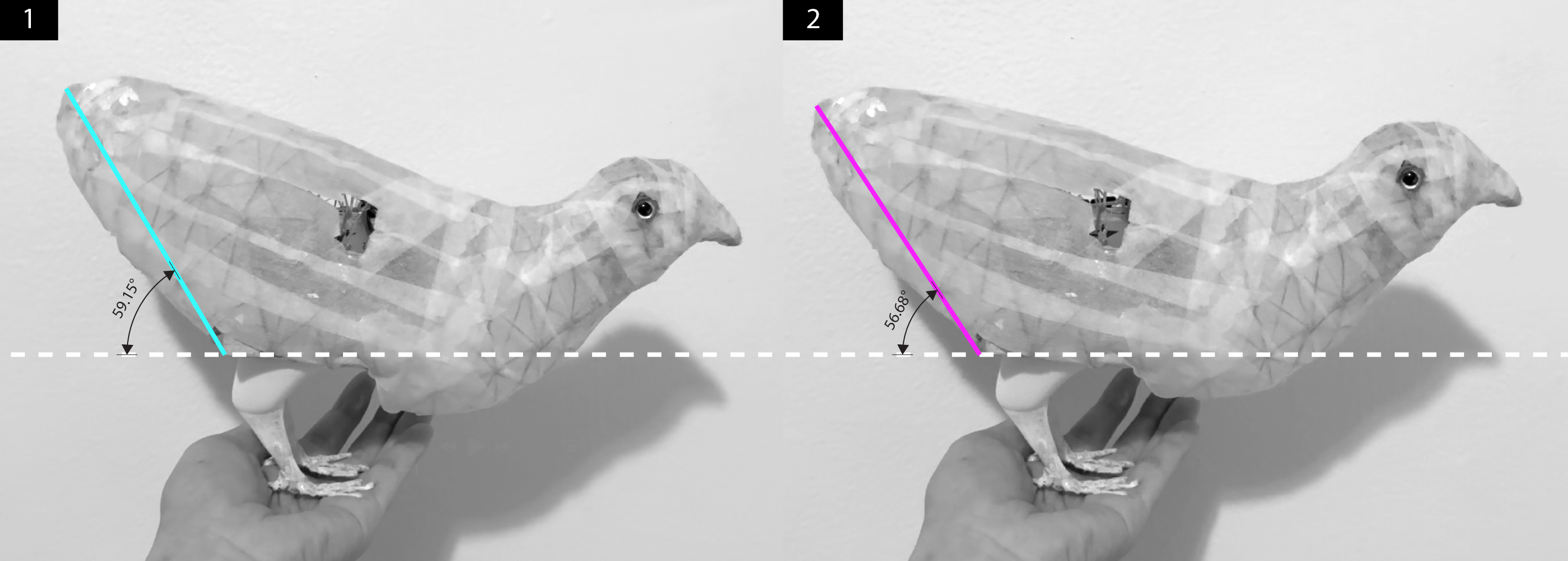 Rotation demo and configuration of the prototype.